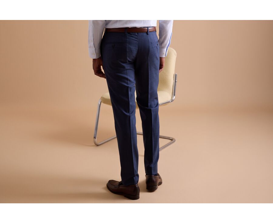 Pantalón de traje de hombre Azul jaspeado - LAZARE