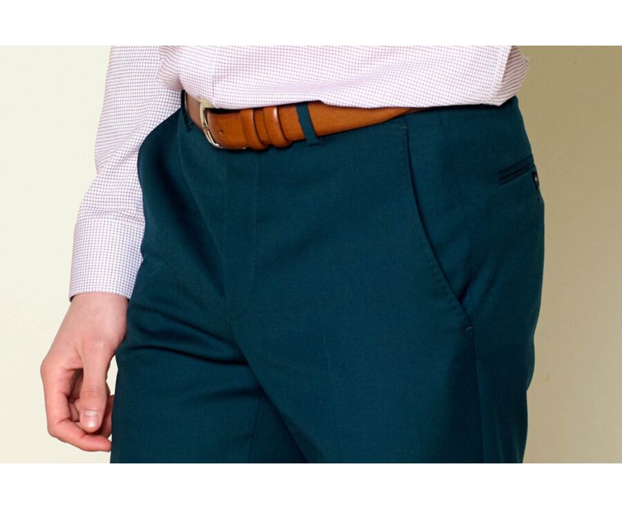 Pantalón de traje Botella Verde para hombre - LAZARE