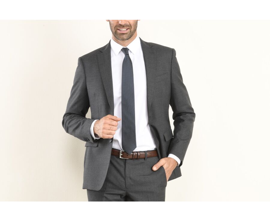 Chaqueta de traje Gris Oscuro moteado para hombre - LAZARE