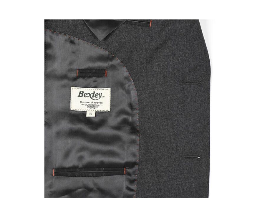 Chaqueta de traje Gris Oscuro moteado para hombre - LAZARE