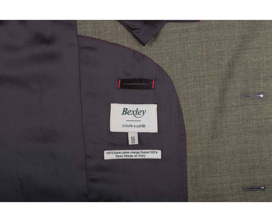 Chaqueta de traje para hombre Caqui Claro Moteado - LAZARE