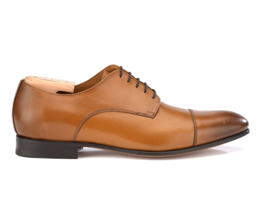 Zapatos Derby para hombre Dorado patinado con suela de cuero - DURRINGTON