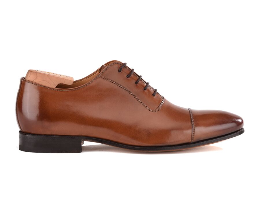 Zapato Oxford para hombre Suela de piel Castaño patinado - RINGWOOD