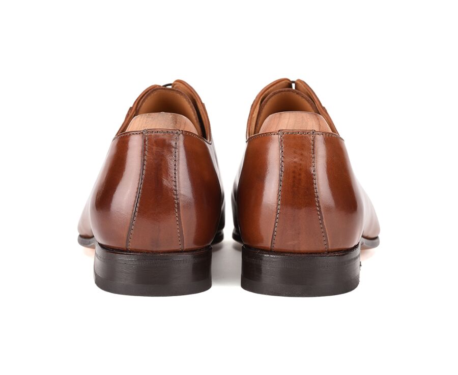Zapato Oxford para hombre Suela de piel Castaño patinado Ringwood | Bexley