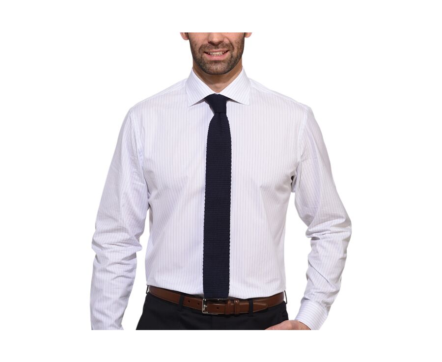 Corbata de punto para hombre Azul marino