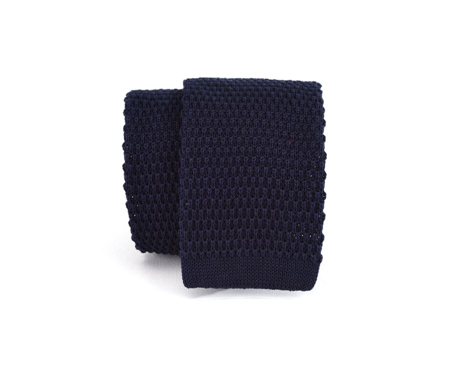 Corbata de punto para hombre Azul marino