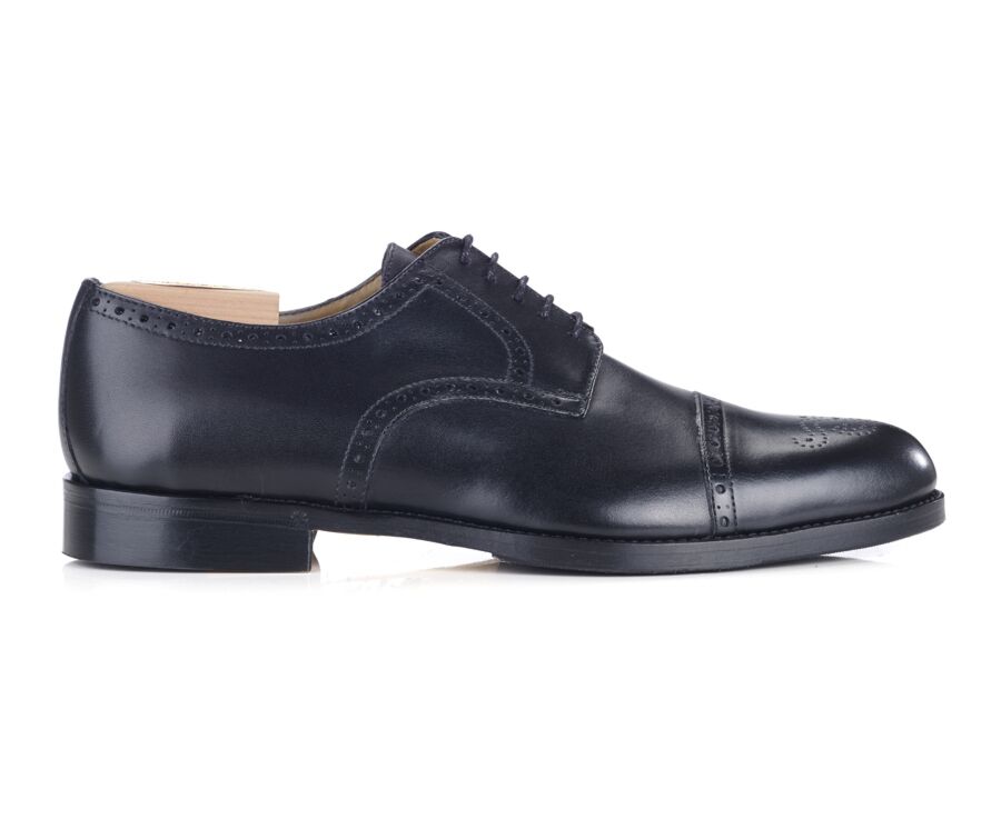 Zapatos derby negros para hombre con suela de cuero - BALDERTON PATIN