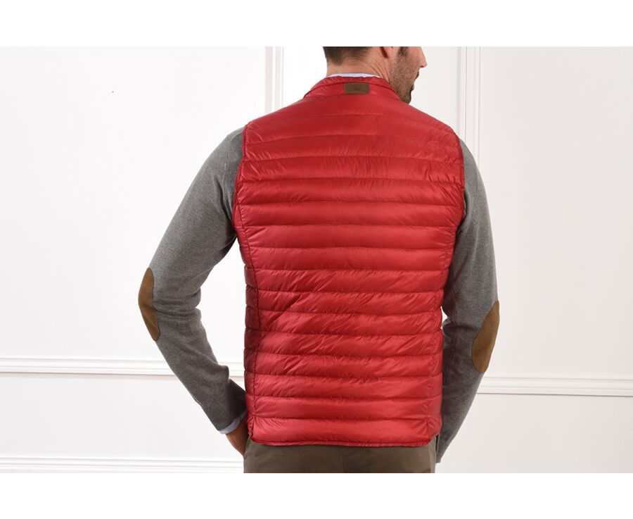 Chaqueta de plumas sin mangas para hombre Rojo - NIELS