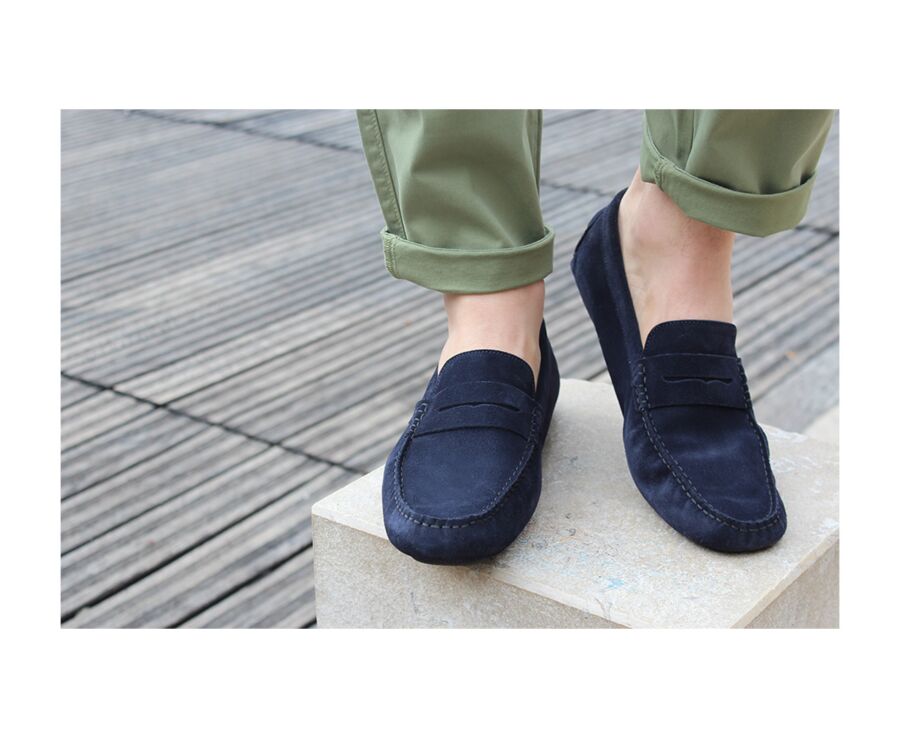 Mocasín hombre verano Terciopelo Marino - SEACREST II