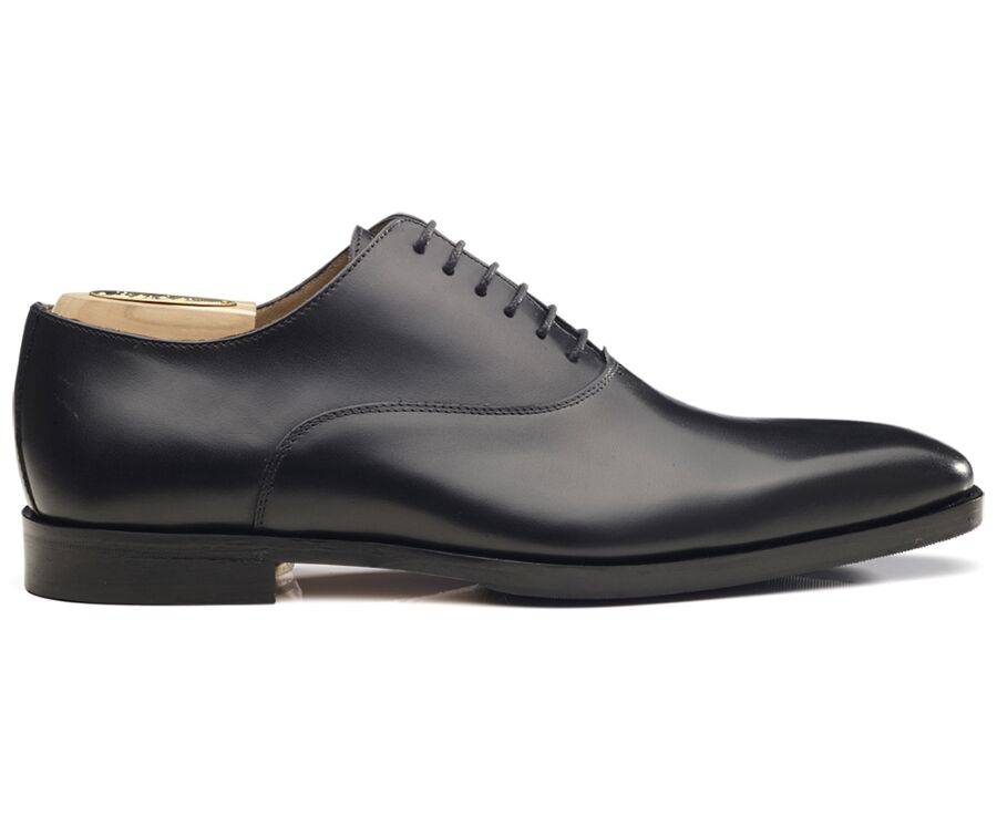 Zapato Oxford para hombre Suela de piel con patín Negro - TREMEZZO PATIN