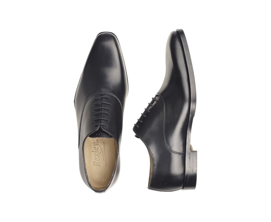 Zapato Oxford para hombre Suela de piel con patín Negro - TREMEZZO PATIN