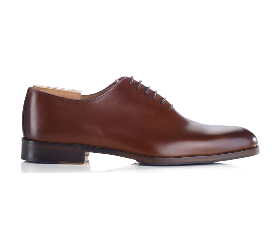 Zapatos Oxford de piel hombre Castaños patinado - PETER PATIN