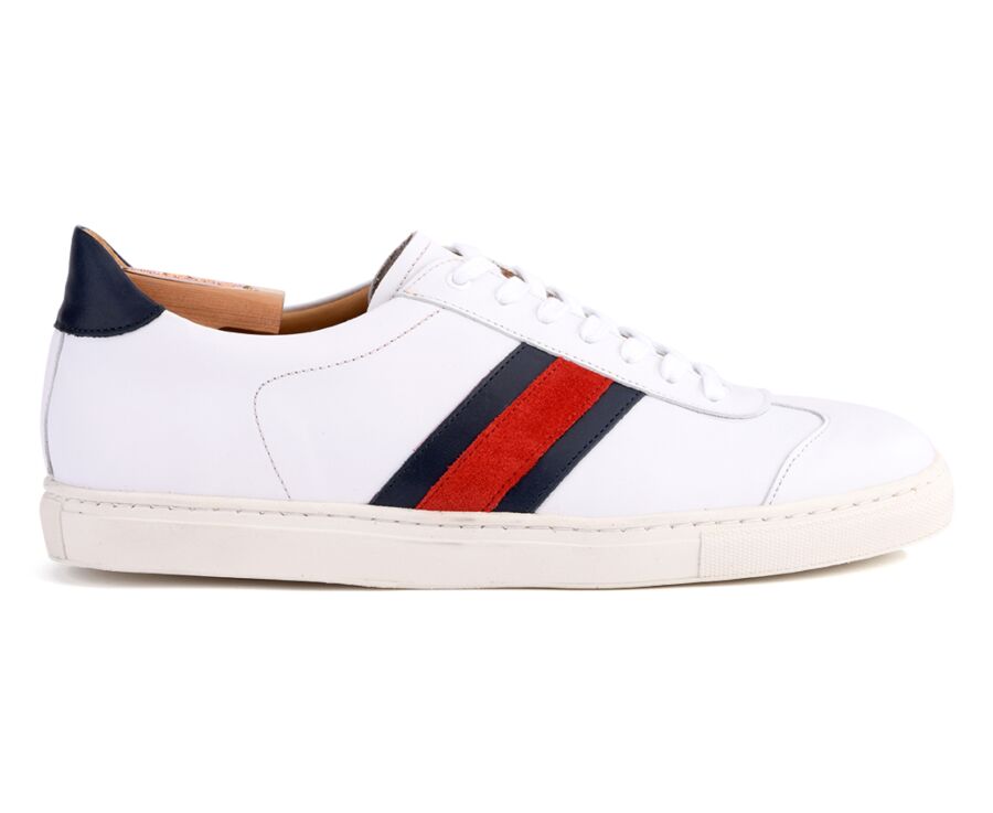 Zapatillas de hombre de piel Blanco Maywood | Bexley