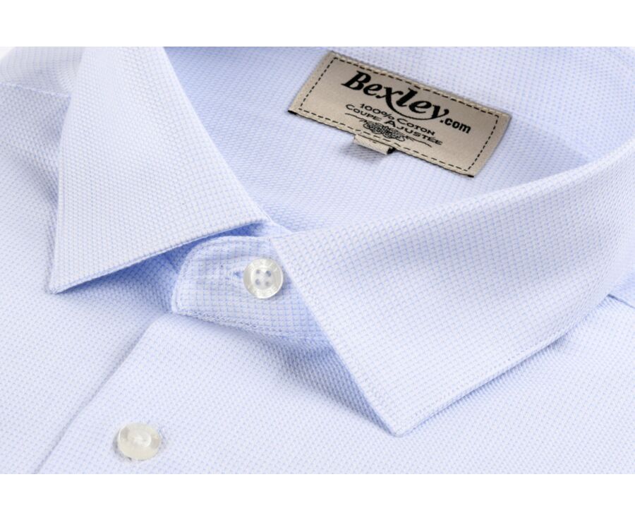 Camisa de popelina tejida blanca - FIACRE