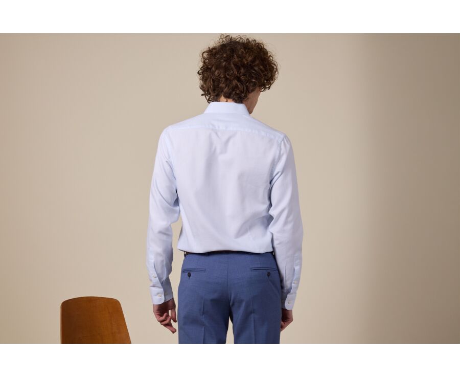 Camisa de popelina tejida blanca - FIACRE