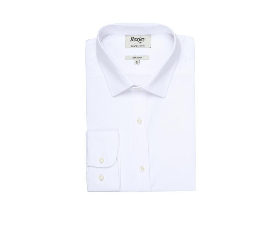 Camisa Oxford de algodón blanca - EVRARD