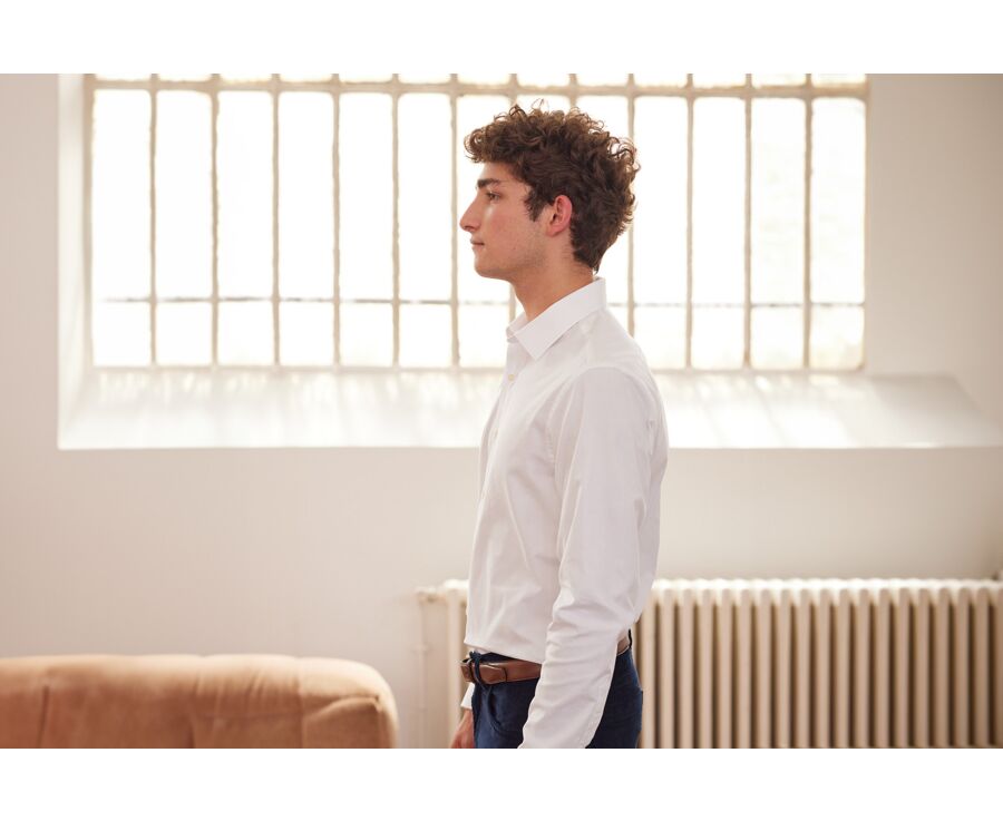 Camisa Oxford de algodón blanca - EVRARD