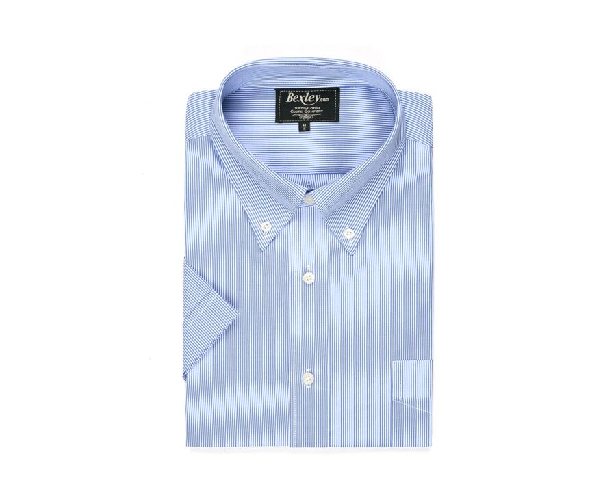 Camisa de rayas azules y blancas - Bolsillo - TRENT MC