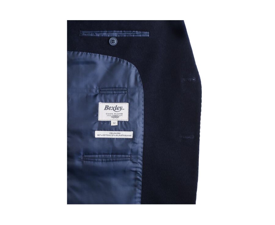 Americana de pana lavada para hombre Azul marino - BLAZER LÉONTILDE