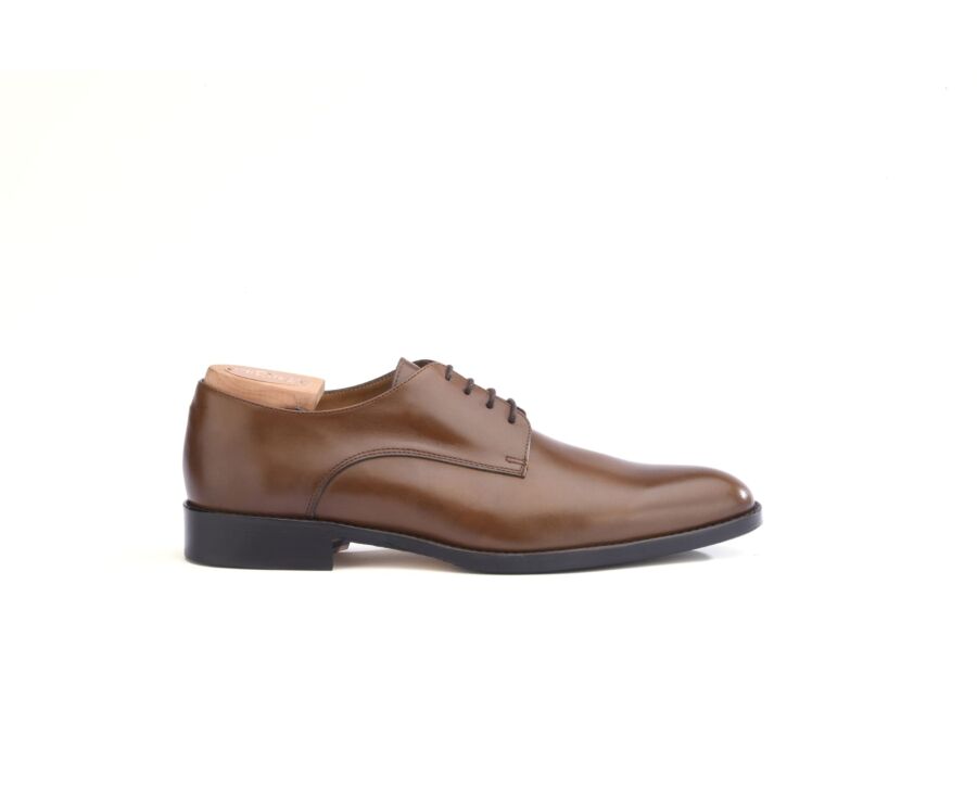 Zapatos derby de hombre Castaño con suela de cuero - PHILIP II PATIN
