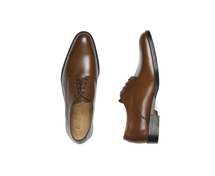 Zapatos derby de hombre Castaño con suela de cuero - PHILIP II PATIN