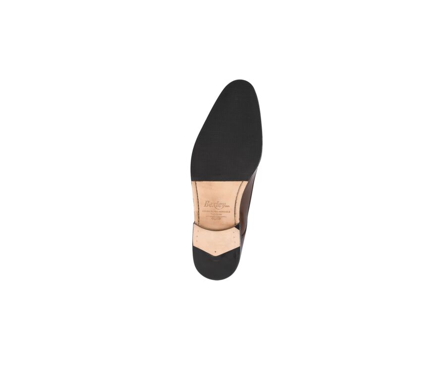 Zapatos derby de hombre Castaño con suela de cuero - PHILIP II PATIN