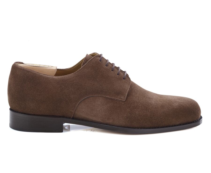Zapatos derby ante habana para hombre con suela de cuero - DOVER