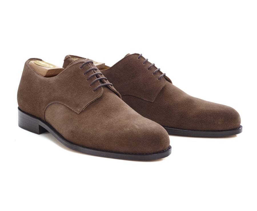 Zapatos derby ante habana para hombre con suela de cuero - DOVER