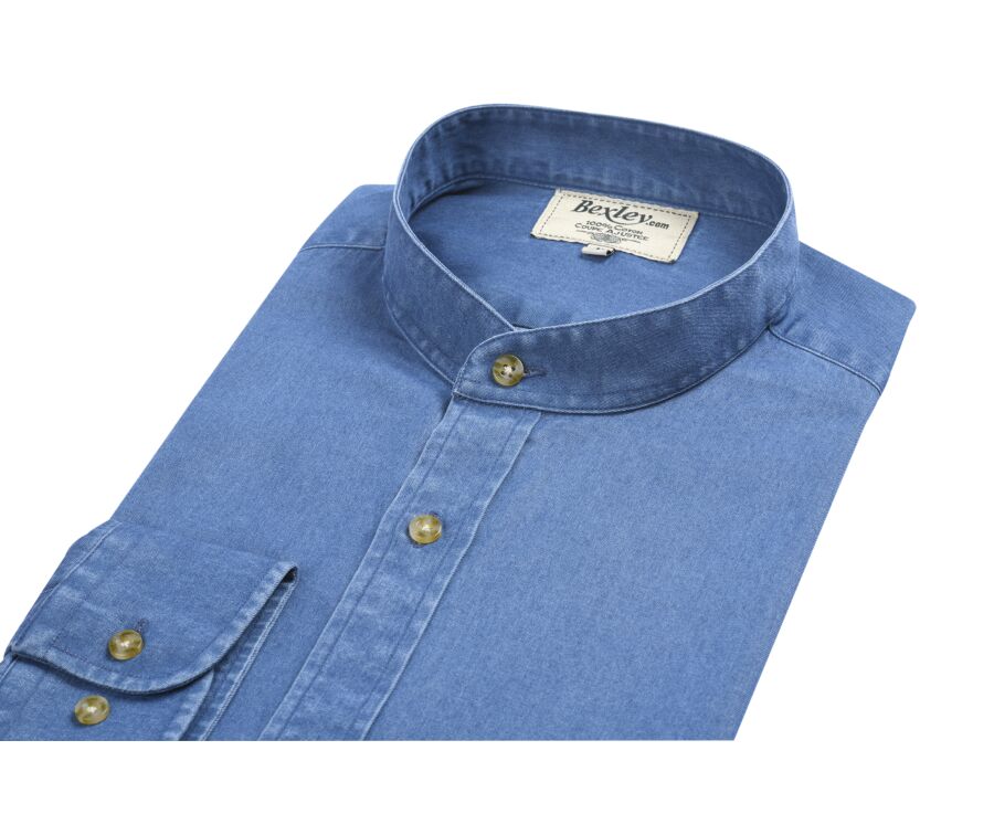 Camisa vaquera denim Indigo - Cuello oficial - JOSEPH