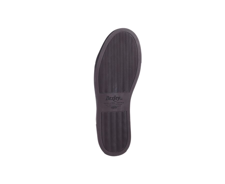 Zapatillas altas para hombre de piel Castaño oscuro patinado - HAWTHORNE