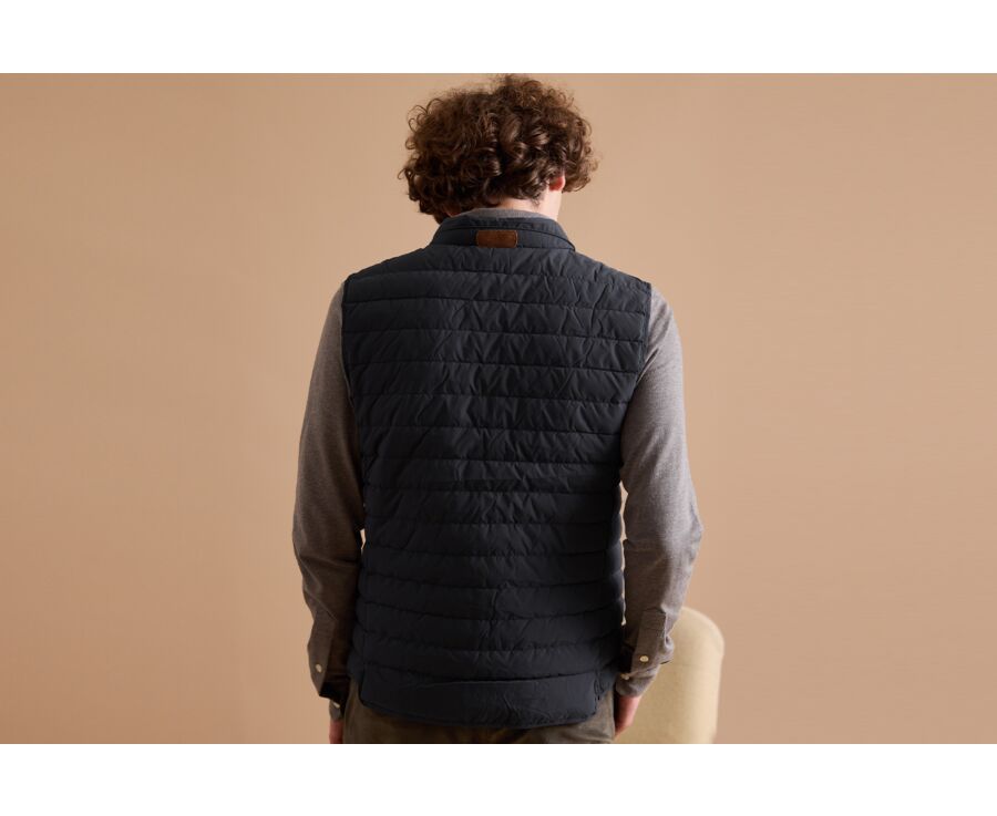 Chaqueta de plumas sin mangas para hombre Carbón - NIELS II