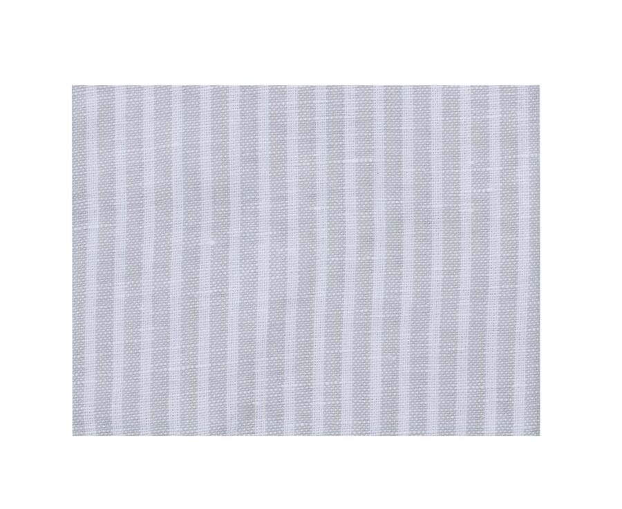 Camisa lisa de lino de algodón Verdetila y Blanco - ELIBERT