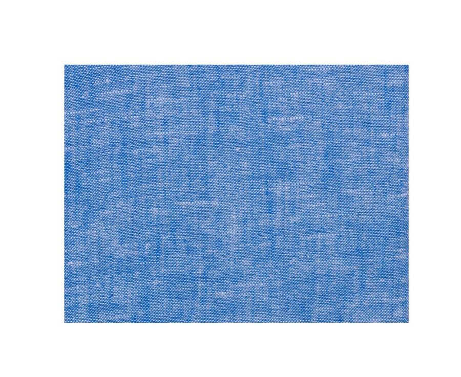 Camisa lisa de lino de algodón Chambray Azul & Océano - SILBERT