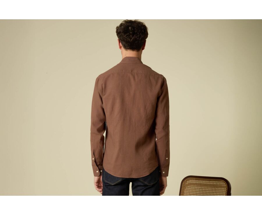 Camisa para Hombre - Chambray Moca - SILBERT