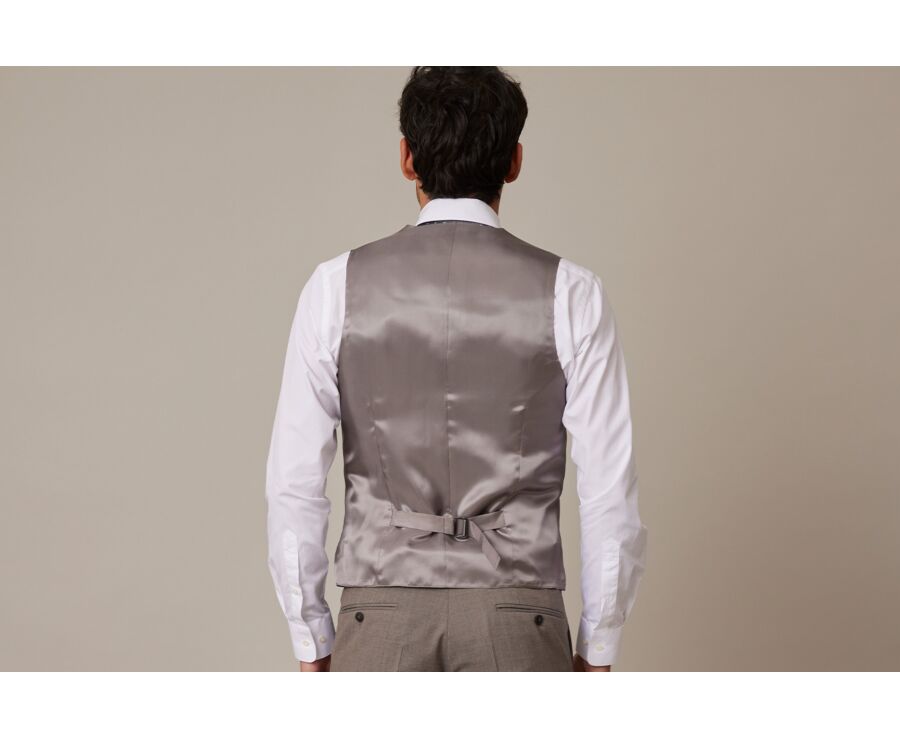 Chaleco de traje hombre Topo moteado - LAZARE