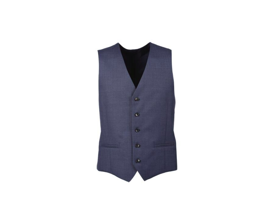 Chaleco de traje hombre Azul moteado - LAZARE