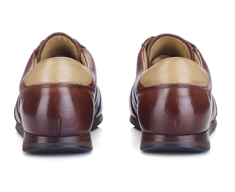 Zapatillas de piel Chocolate patinado - BOCKARA 