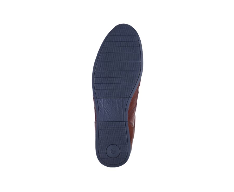 Zapatillas de piel Chocolate patinado - BOCKARA 