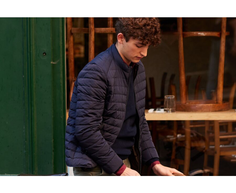 Chaqueta acolchada ligera de invierno para hombre Navy Sven Iii