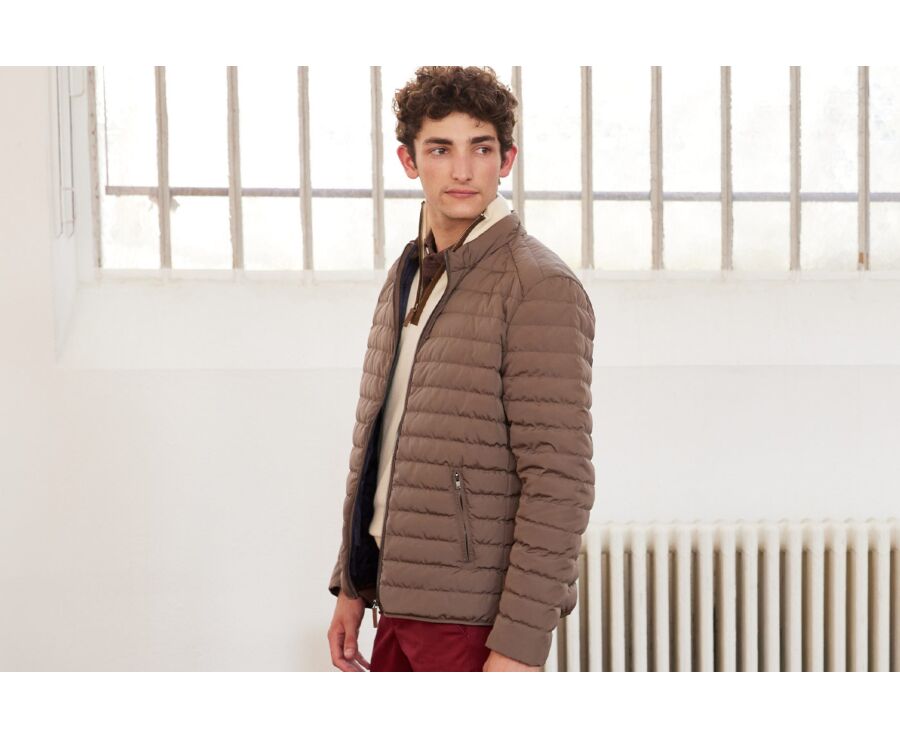 Chaqueta acolchada ligera de invierno para hombre Marrón Claro - SVEN III
