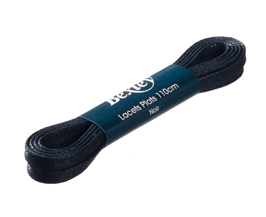 1 pare de cordones negros para zapatillas de vestir hombre