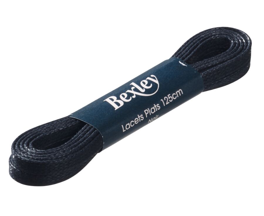 1 pare de cordones negros para zapatillas de piel