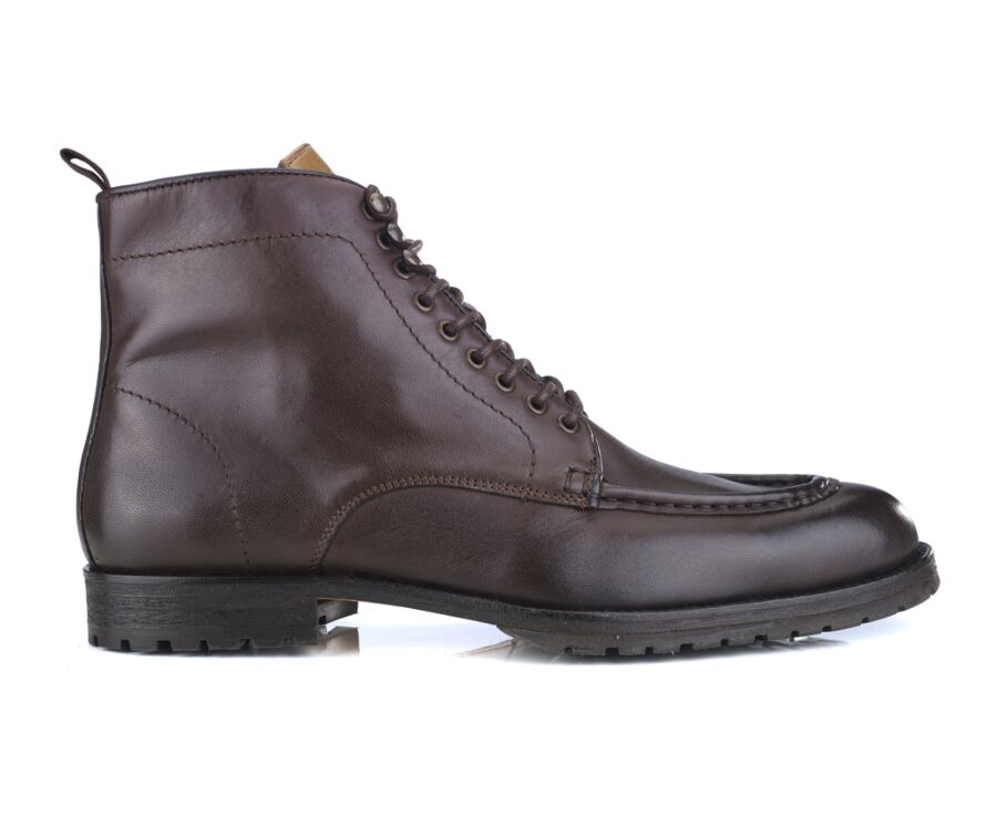 Botas Hombre | Diseño Con Cordones Botas De Piel Chocolate Brown | Selected  • Umano Consulting