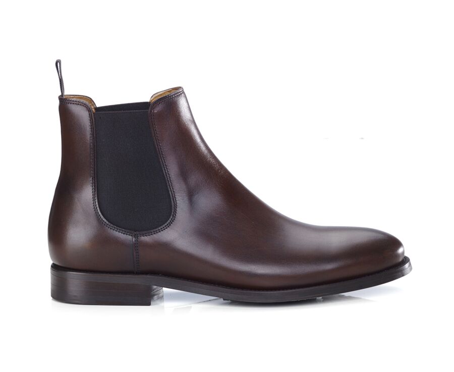 Botas Chelsea de piel Chocolate patinado - ALDERTON GOMME