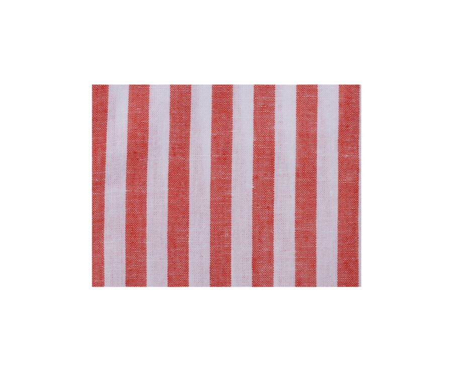 Camisa de lino y algodón Coral y Blanco - COLTEN