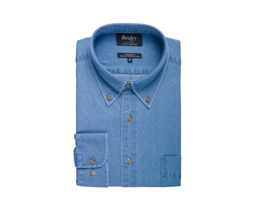 Camisa vaquera de hombre Denim claro - CHESTON