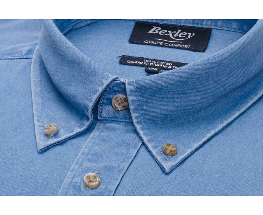 Camisa vaquera de hombre Denim claro - CHESTON