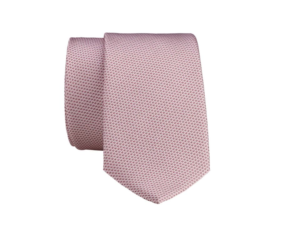 Corbata de Seda Rosa Falso Liso