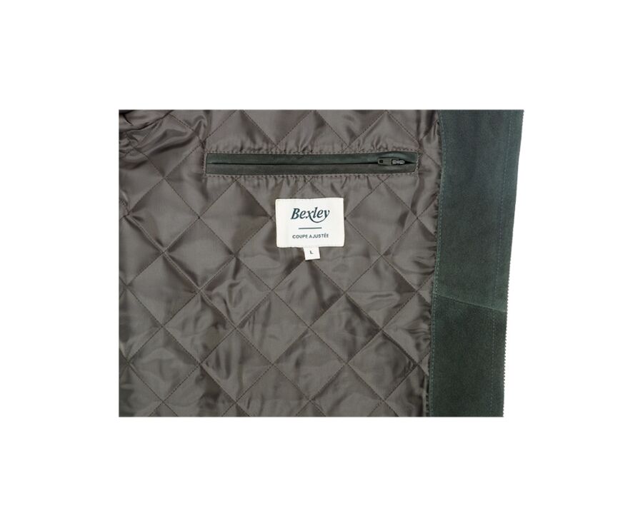 Chaqueta de cuero Verde oscuro para hombre - SEAN II