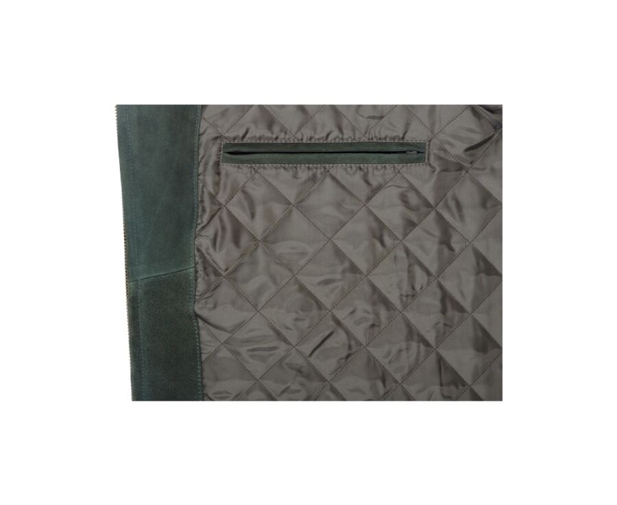 Chaqueta de cuero Verde oscuro para hombre - SEAN II